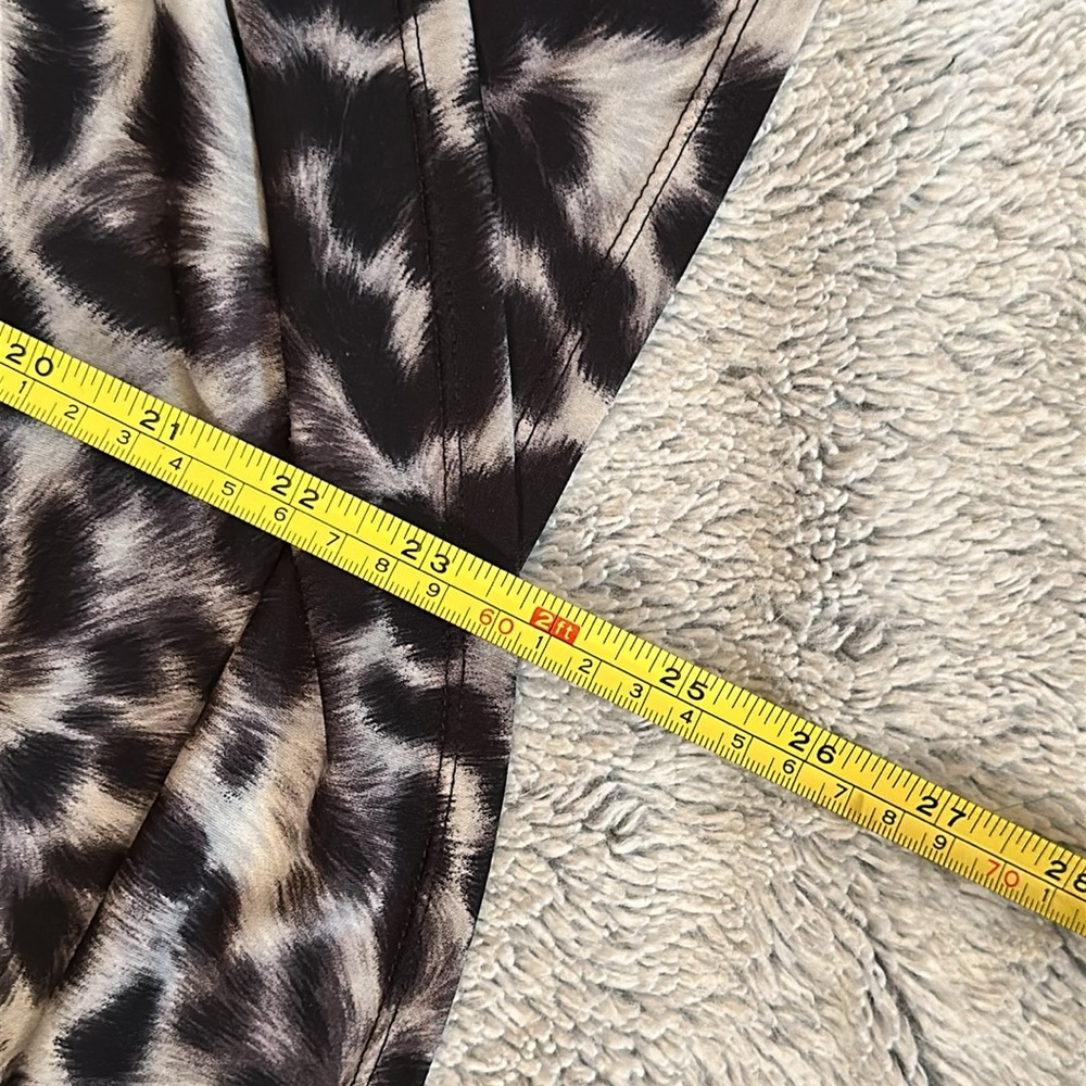 Leopard Print Faux Wrap Top - Picture 9 of 13